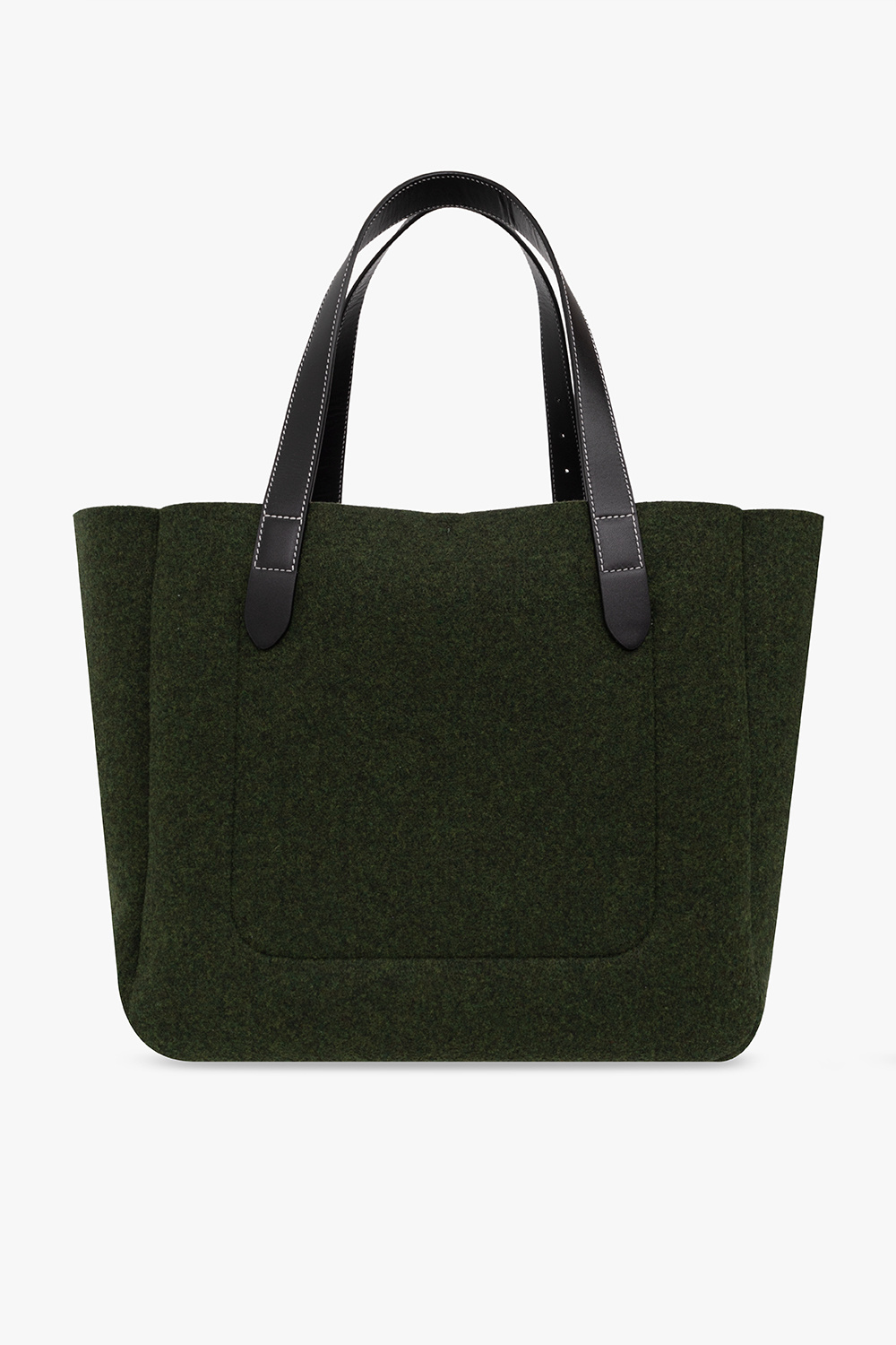 【関税込み】Belt Shopper Bag - J.W. Anderson - Wool - Green Belt Shopper Bag - J.W. Anderson - Wool - Green